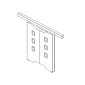 Double sided verical Cable Manager 01